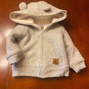 Fuzzy winter teddy bear hoodie